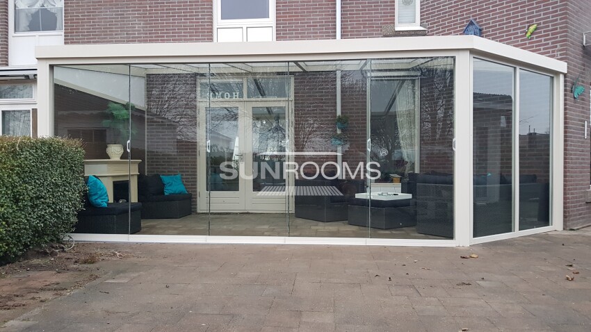 Sunrooms vierkante goot